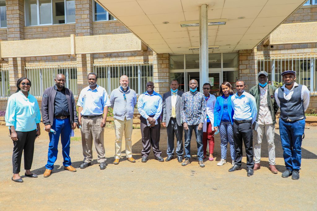 The team from JKUAT and Impact Facility pose for a group photo