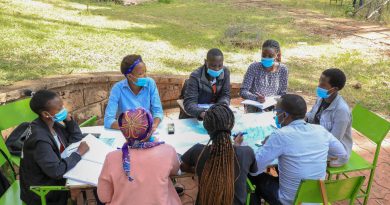 JKUAT students in a group discussion
