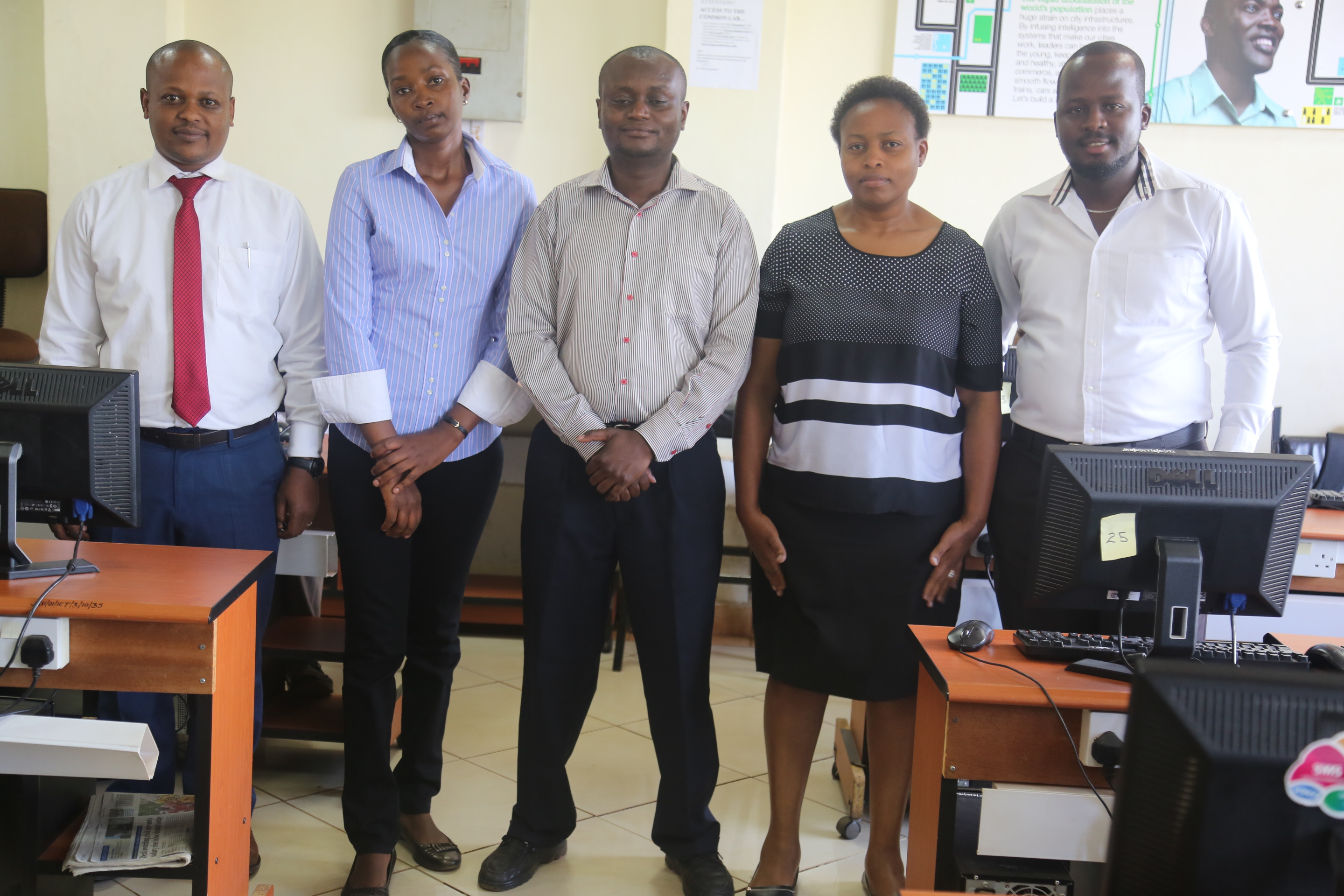 The RCT Team, from left; HOD Mr. Kibe Mburu, Ms. Phyllis Ngigi, Ms. Carolyne Wambugu and Mr. Michael Waititu