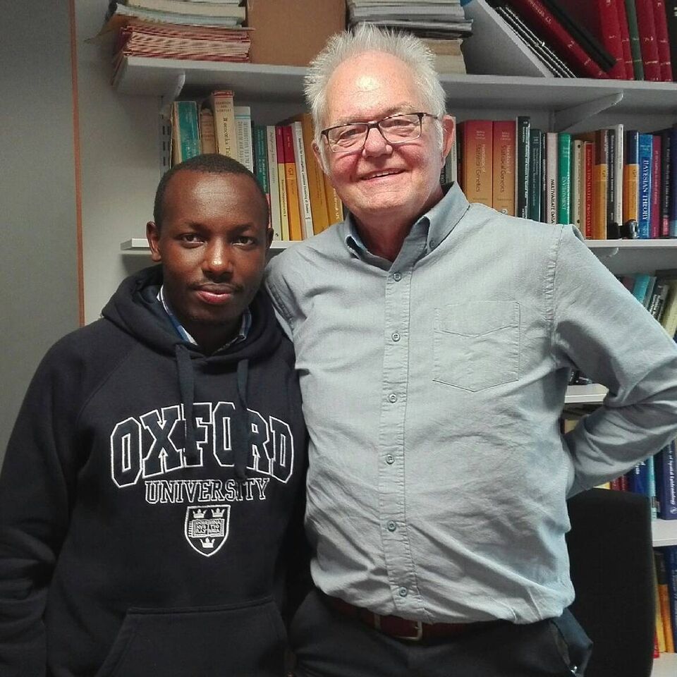 Peter at Lancaster University with Prof Peter Diggle, one of his mentors.